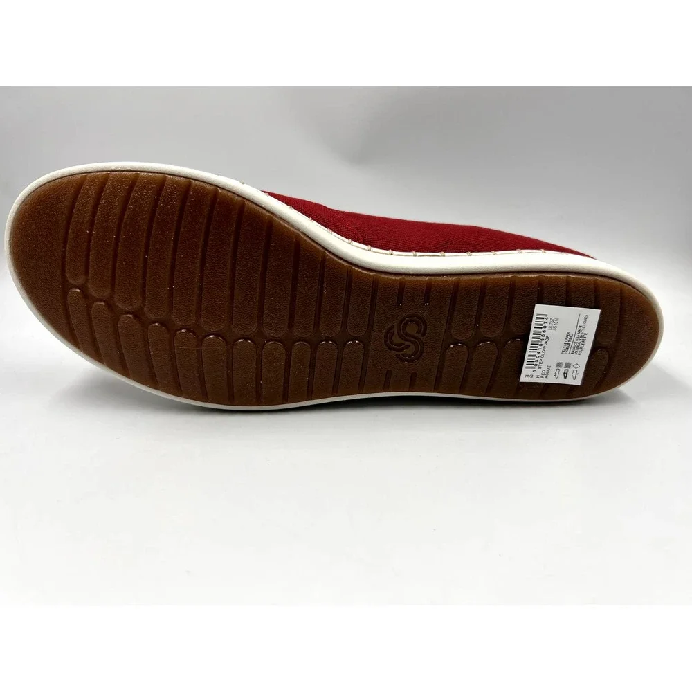Cloudsteppers by Clarks Women's Size 10 Red Rouge Slip-on Sneaker Shoes NEW - Picture 6 of 6